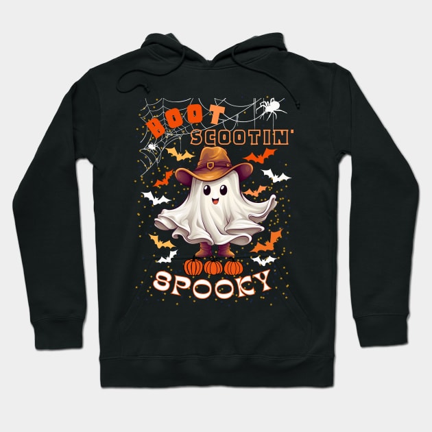 Boot Scootin Spooky | Ghost Cowboy Hoodie by RusticWildflowers